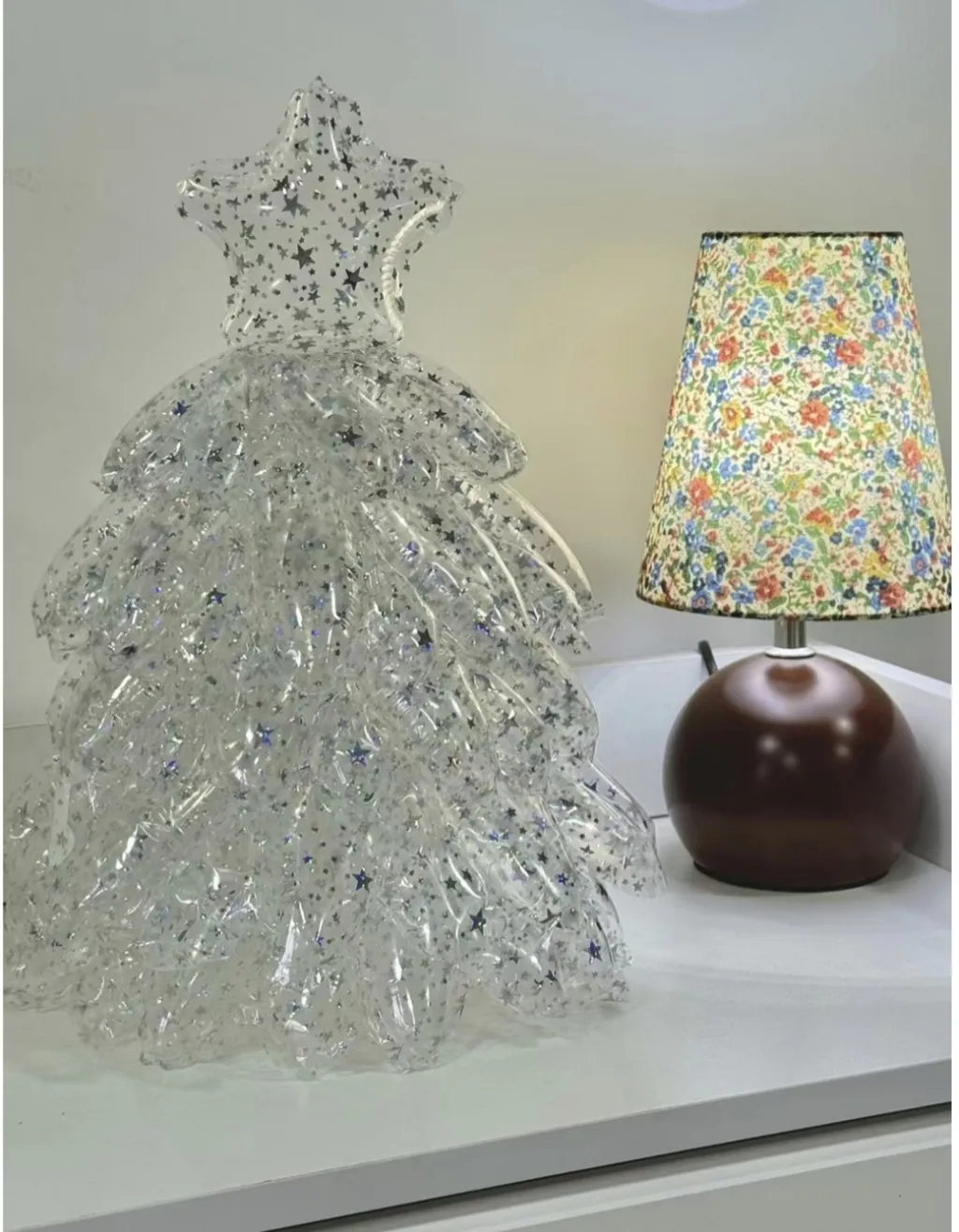 炫彩水晶桌上聖誕小樹(含燈)-站立式空氣款