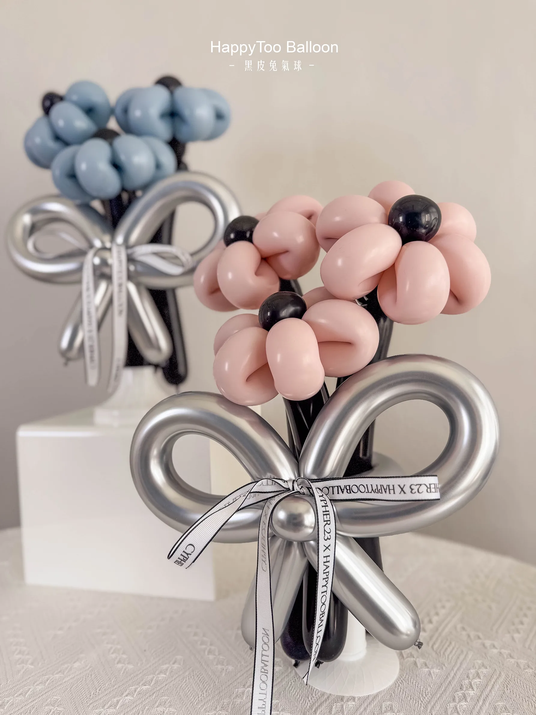 Misty Bloom Balloon Bouquet 霧光星緞氣球花束系列