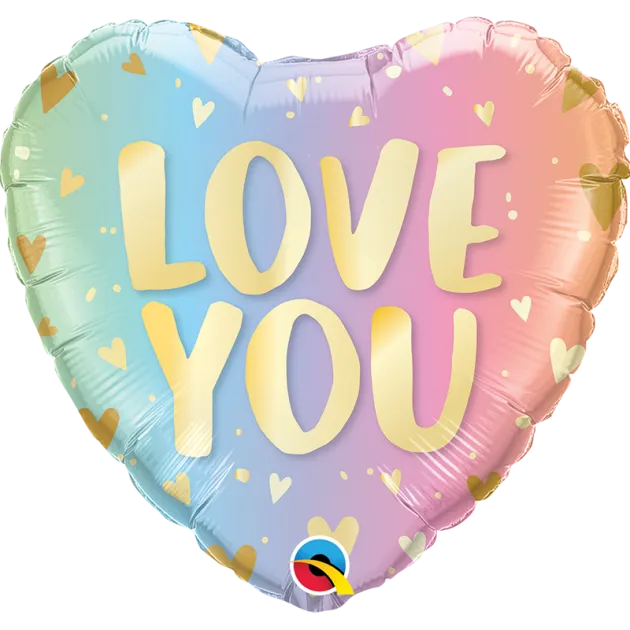 18吋 粉彩漸層LOVE YOU
