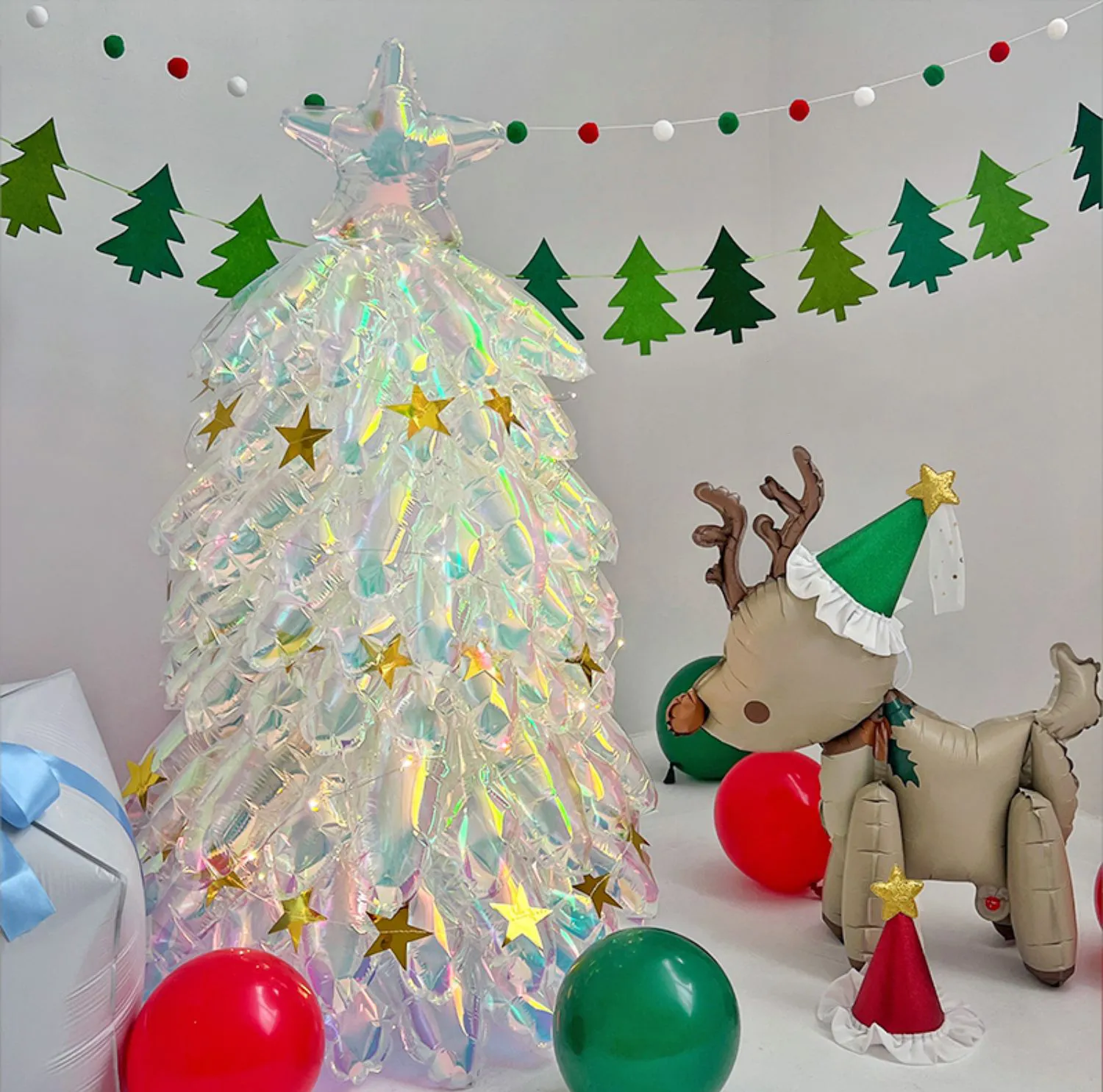 炫彩水晶桌上聖誕小樹(含燈)-站立式空氣款