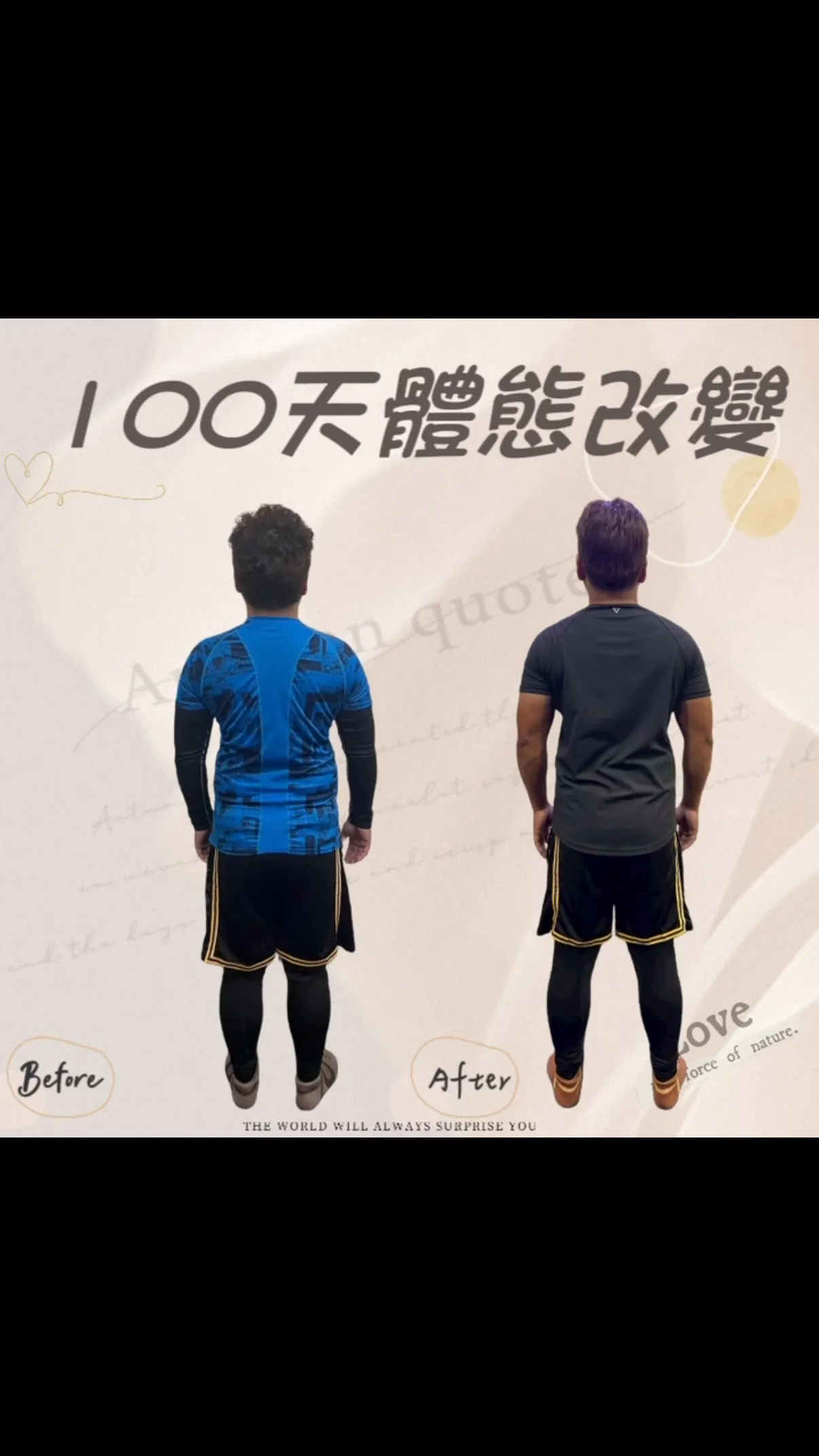 100天體態改變｜台中健身教練｜大雅皮拉提斯推薦