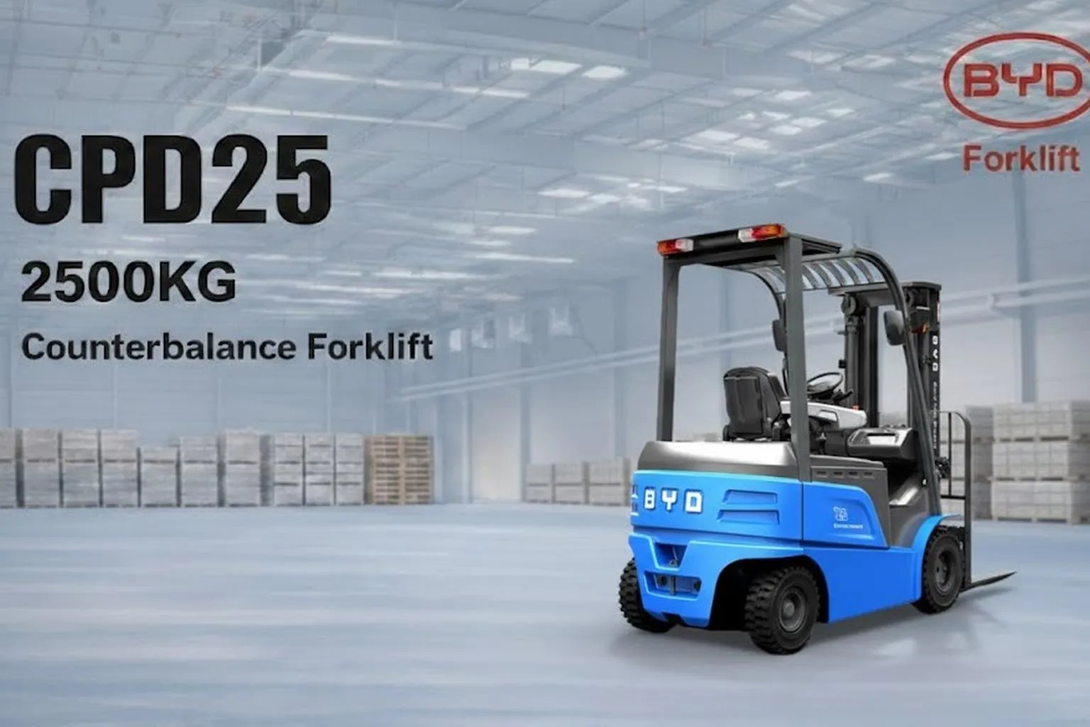 2.5噸 電動四支點平衡式堆高機