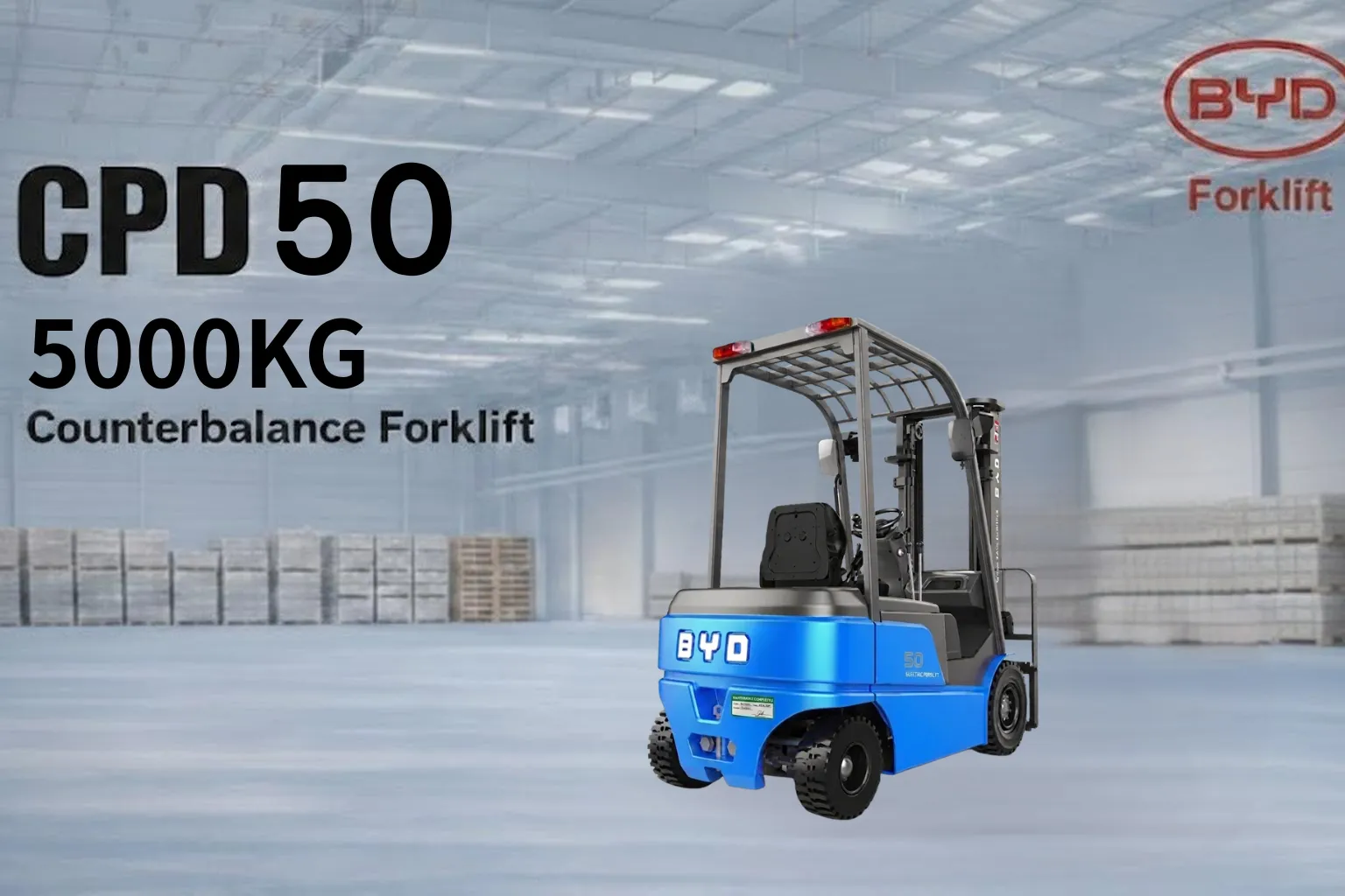 比亞迪堆高機/BYD堆高機-CPD50 四支點平衡式堆高機