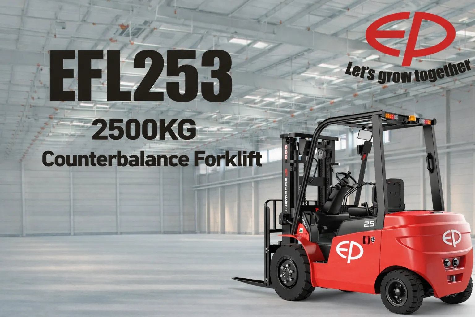 2.5噸電動平衡重式堆高機