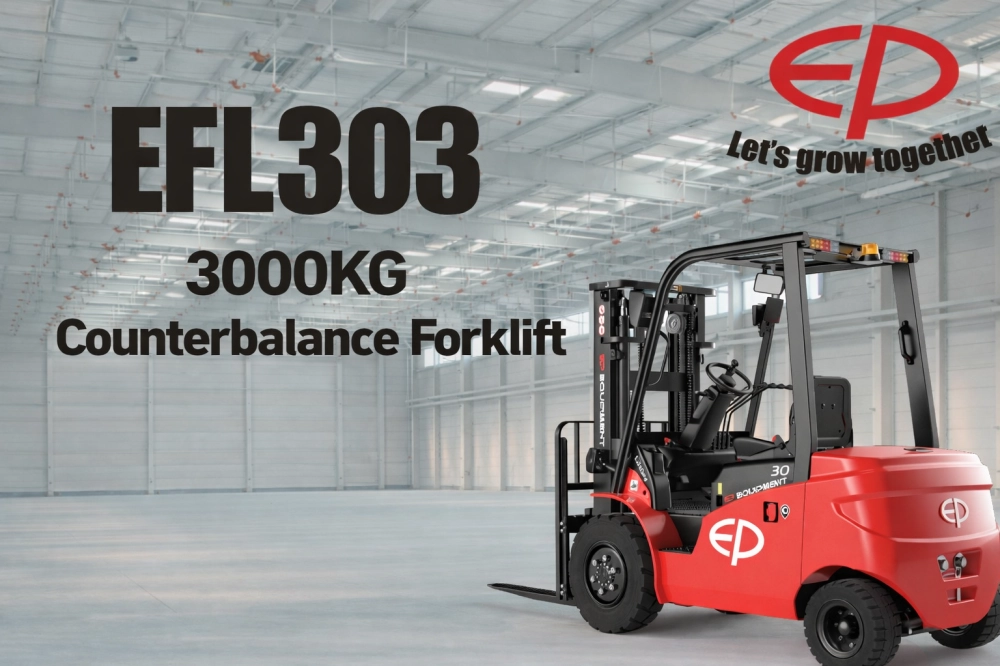 3噸電動平衡重式堆高機