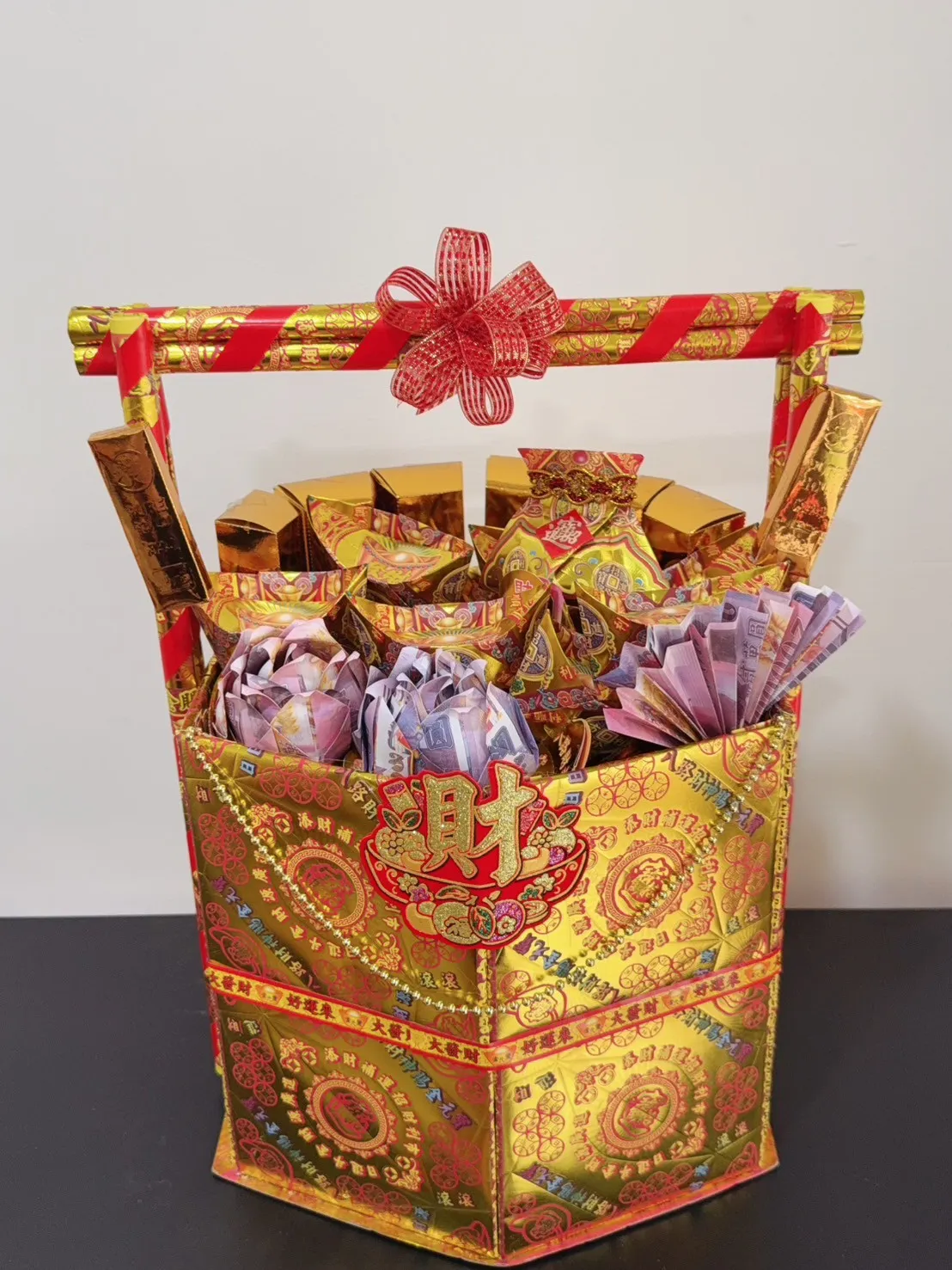 立體提籃金紙｜富貴吉祥款