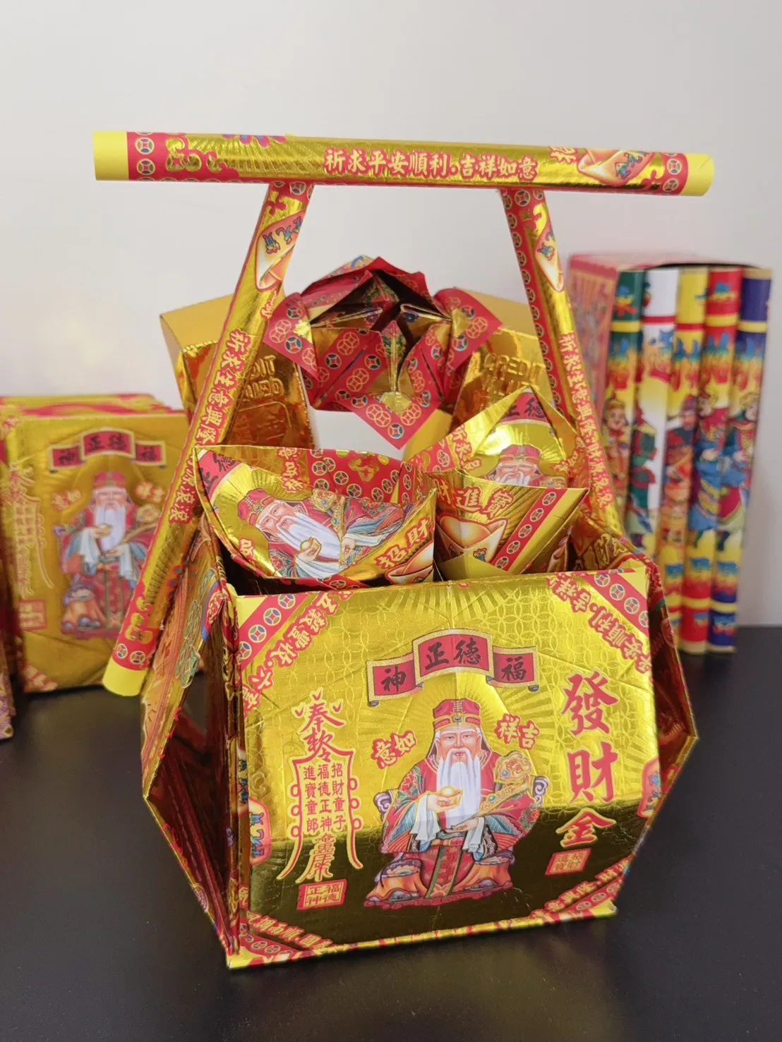 精緻立體提籃金紙｜發財金款