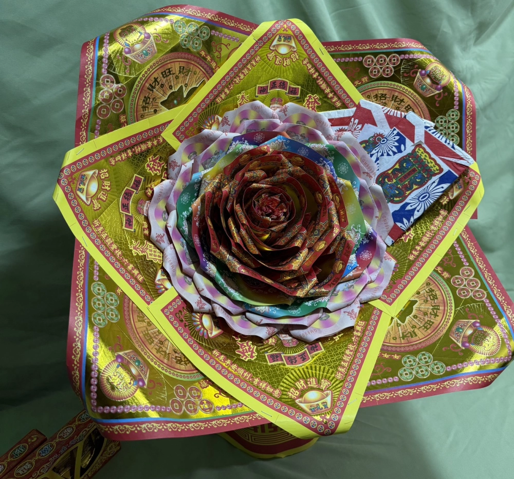 神明花｜立體金紙供奉