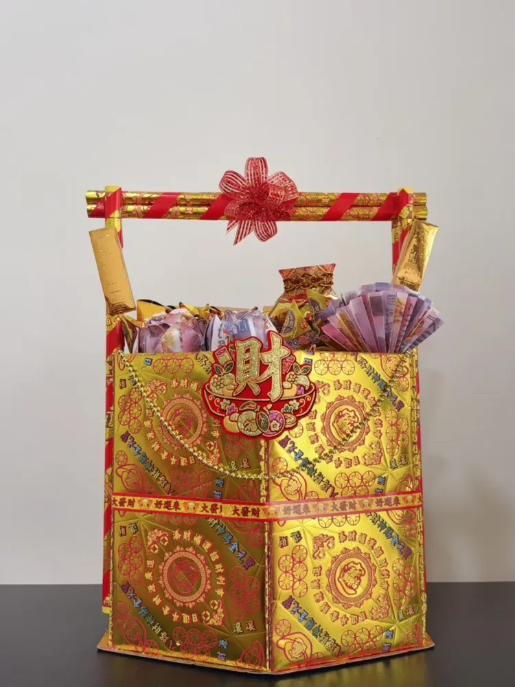 立體提籃金紙｜富貴吉