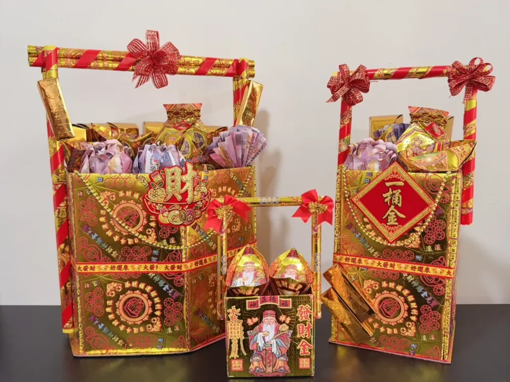 豪華提籃金紙組｜祭祀