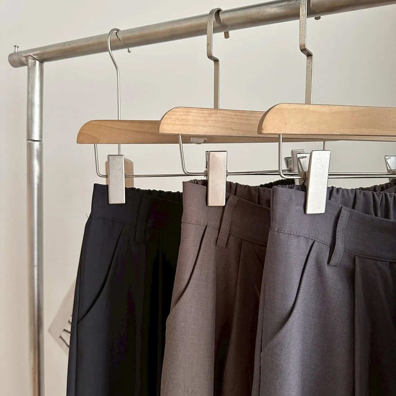 洗水棉麻打折西裝褲