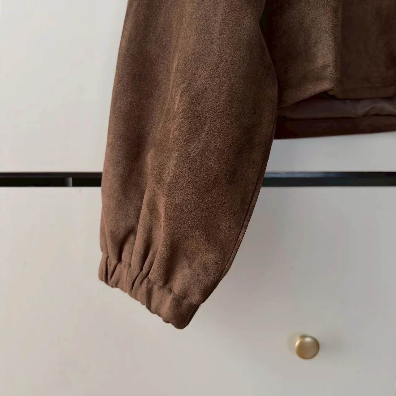 圓領麂皮絨外套