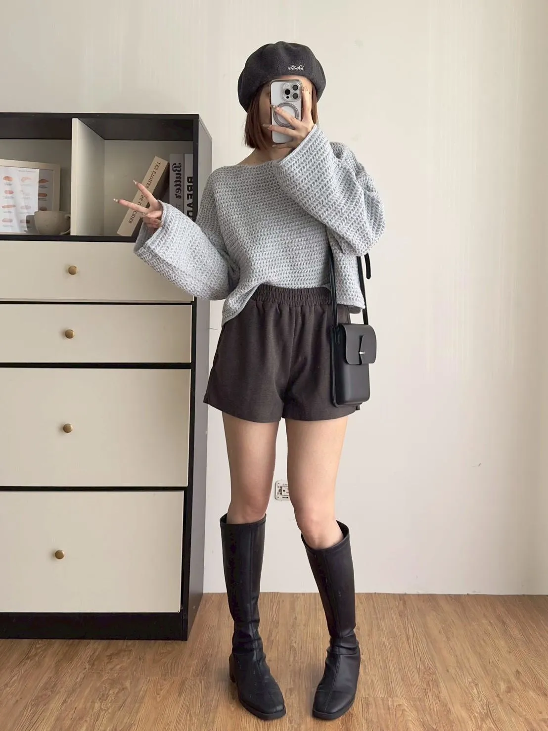 呢料短褲（有口袋）