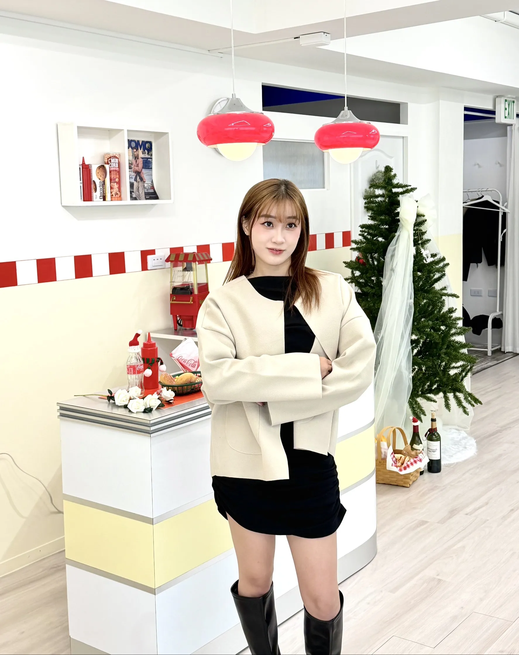 正韓瑪麗羊毛開衫外套