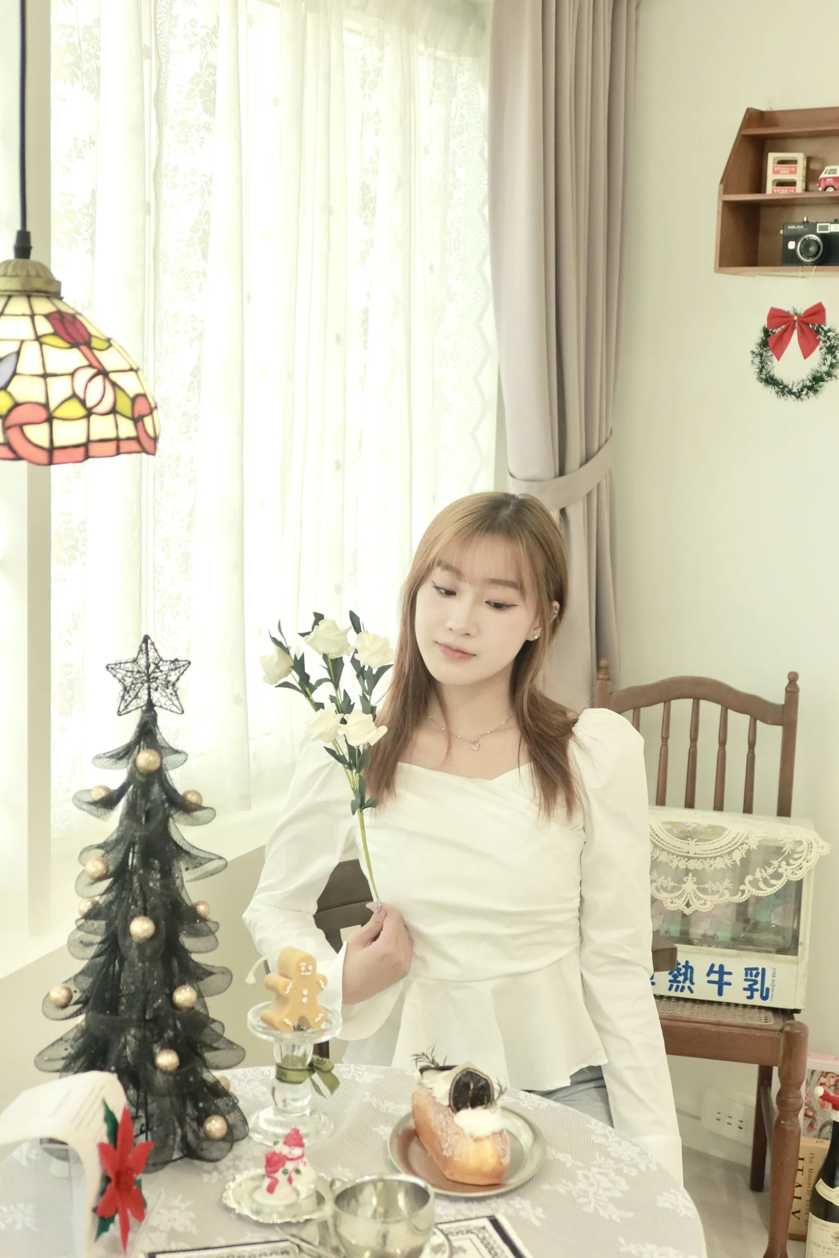 正韓公主修身長袖襯衫