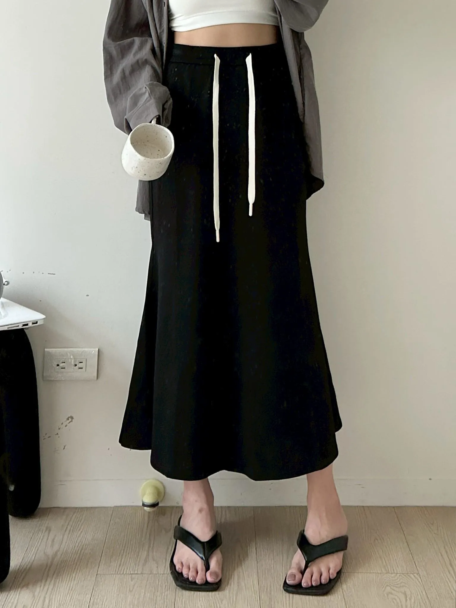 莫代爾棉魚尾長裙