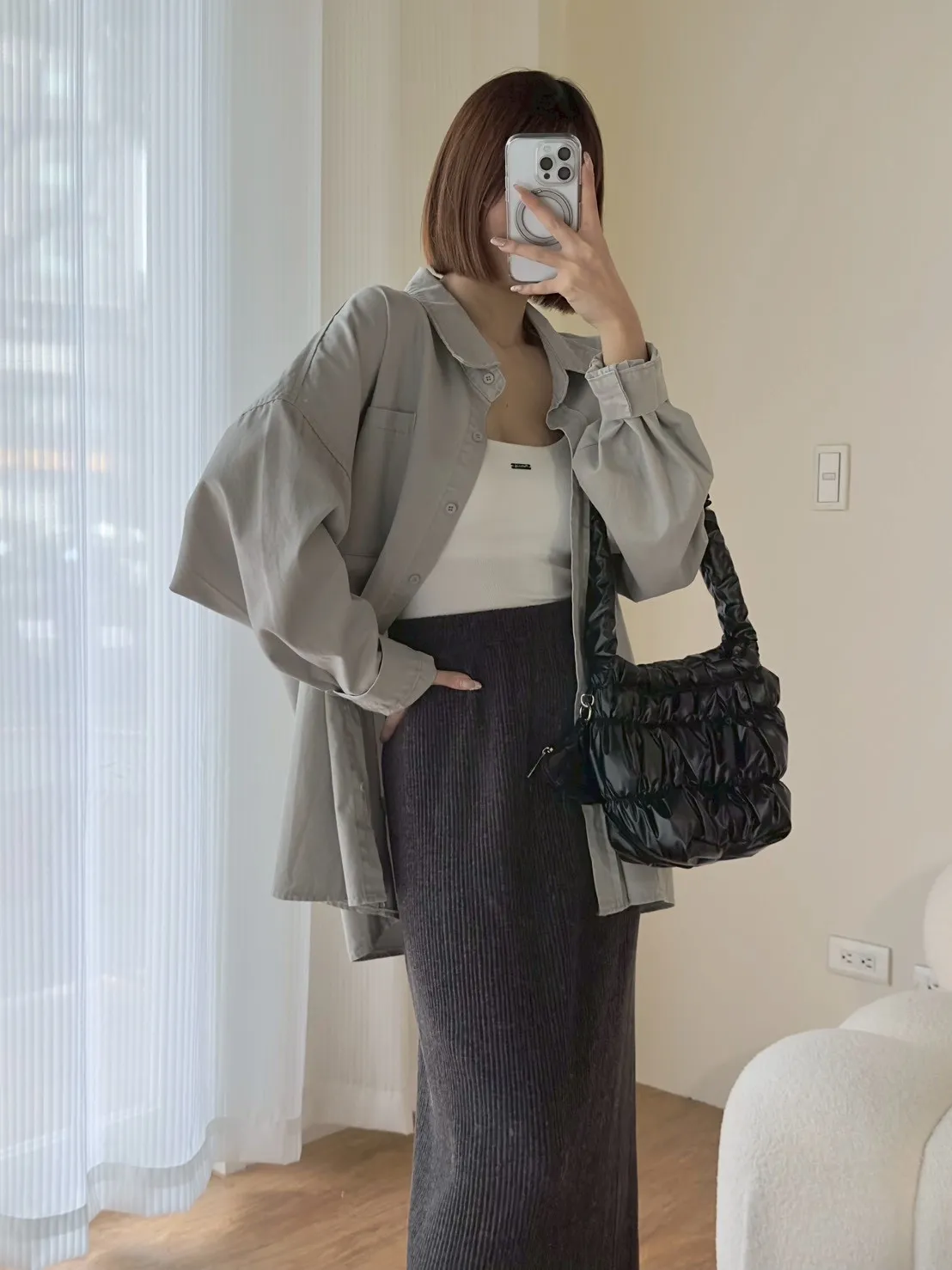 斜紋洗水牛仔襯衫