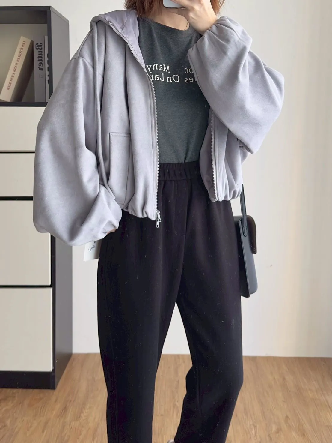 磨毛連帽拉鍊外套