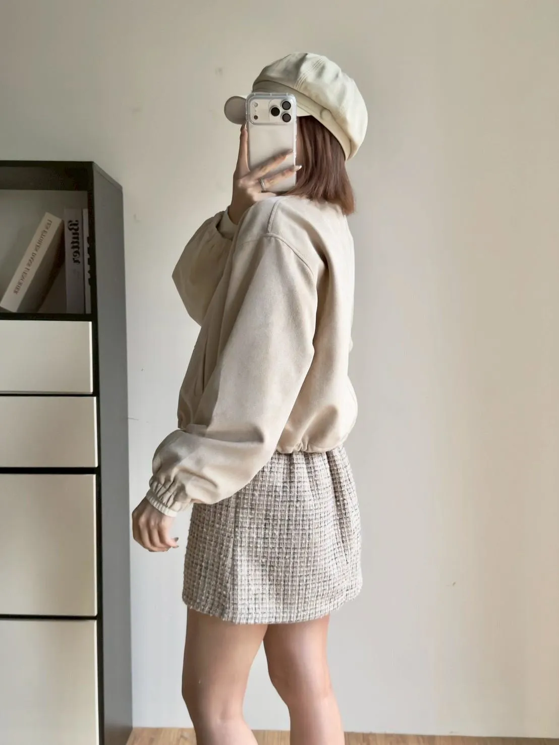 圓領麂皮絨外套