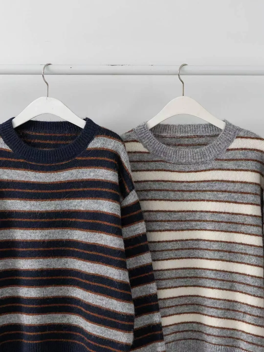 正韓條紋針織毛衣