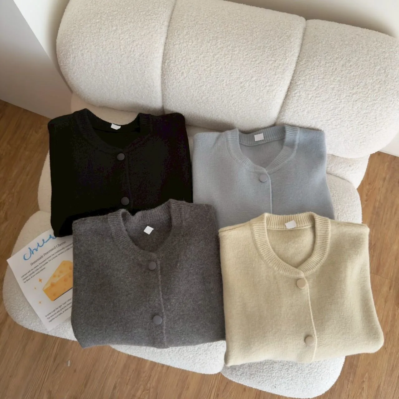 韓 毛衣料棒球外套