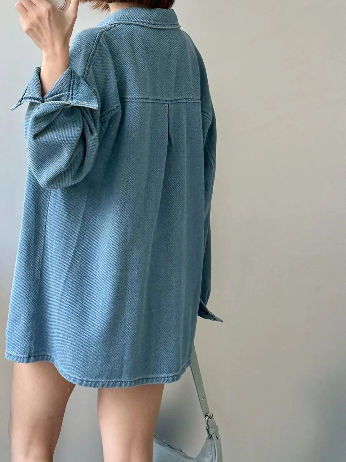 蜂巢牛仔外套➕短褲