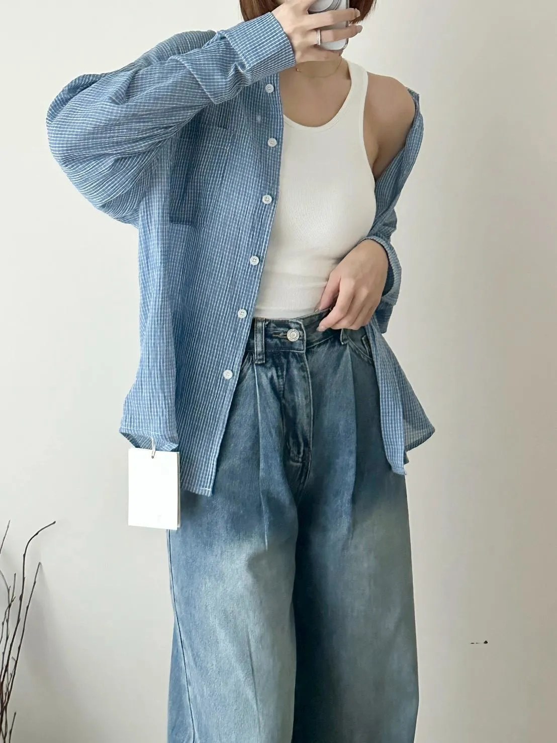 細格襯衫
