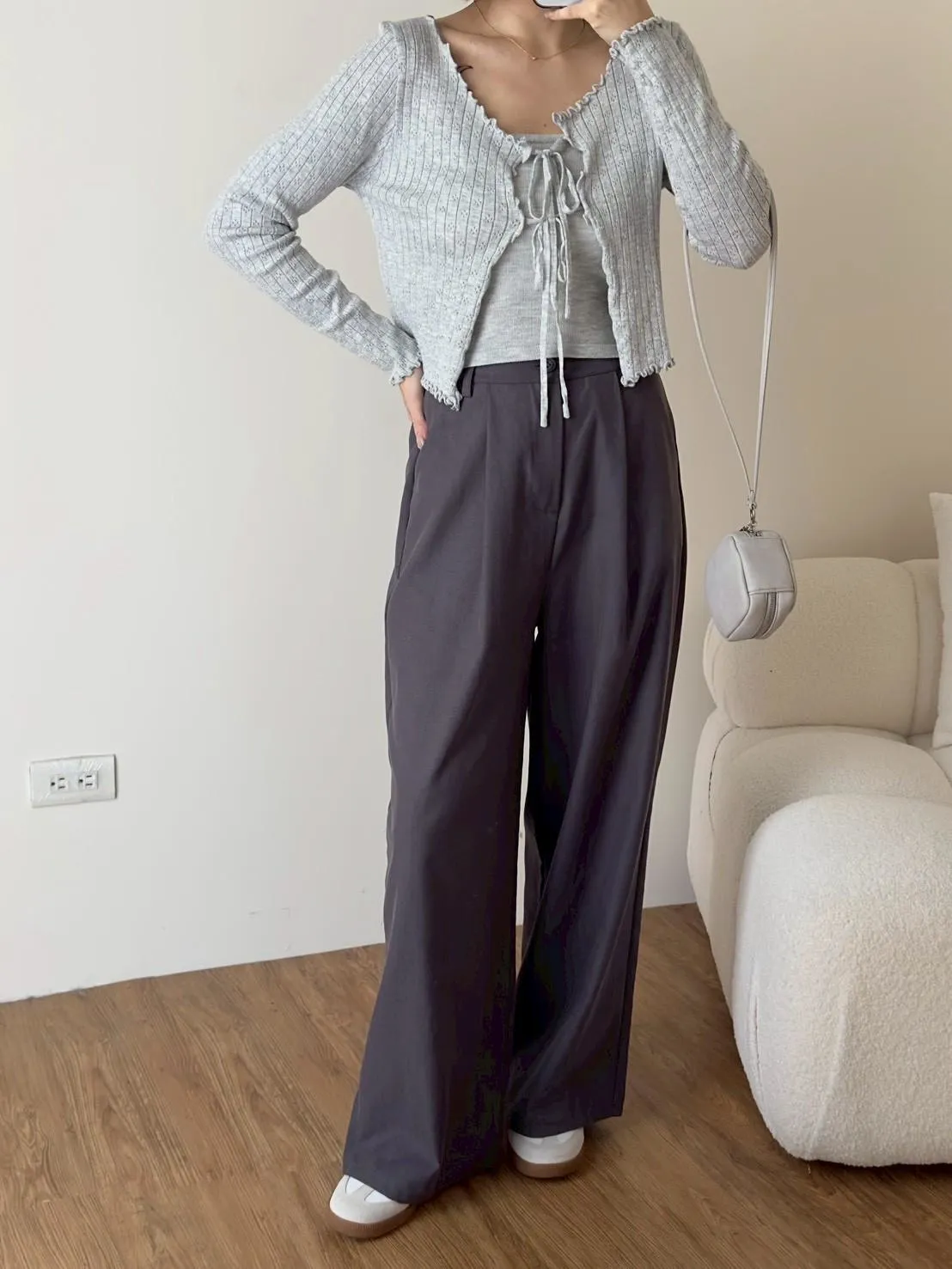 洗水棉麻打折西裝褲