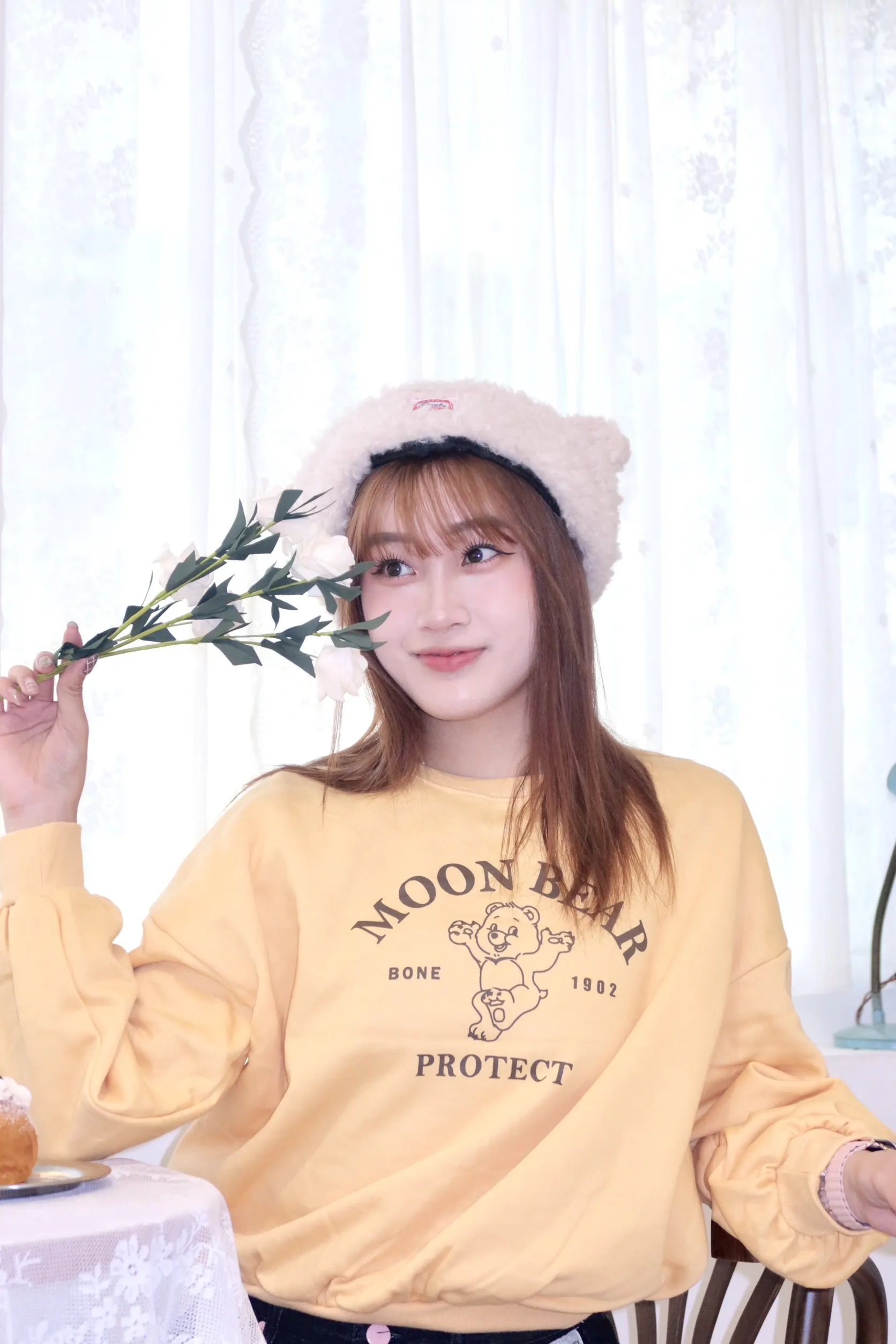 正韓彩虹熊刷毛衛衣