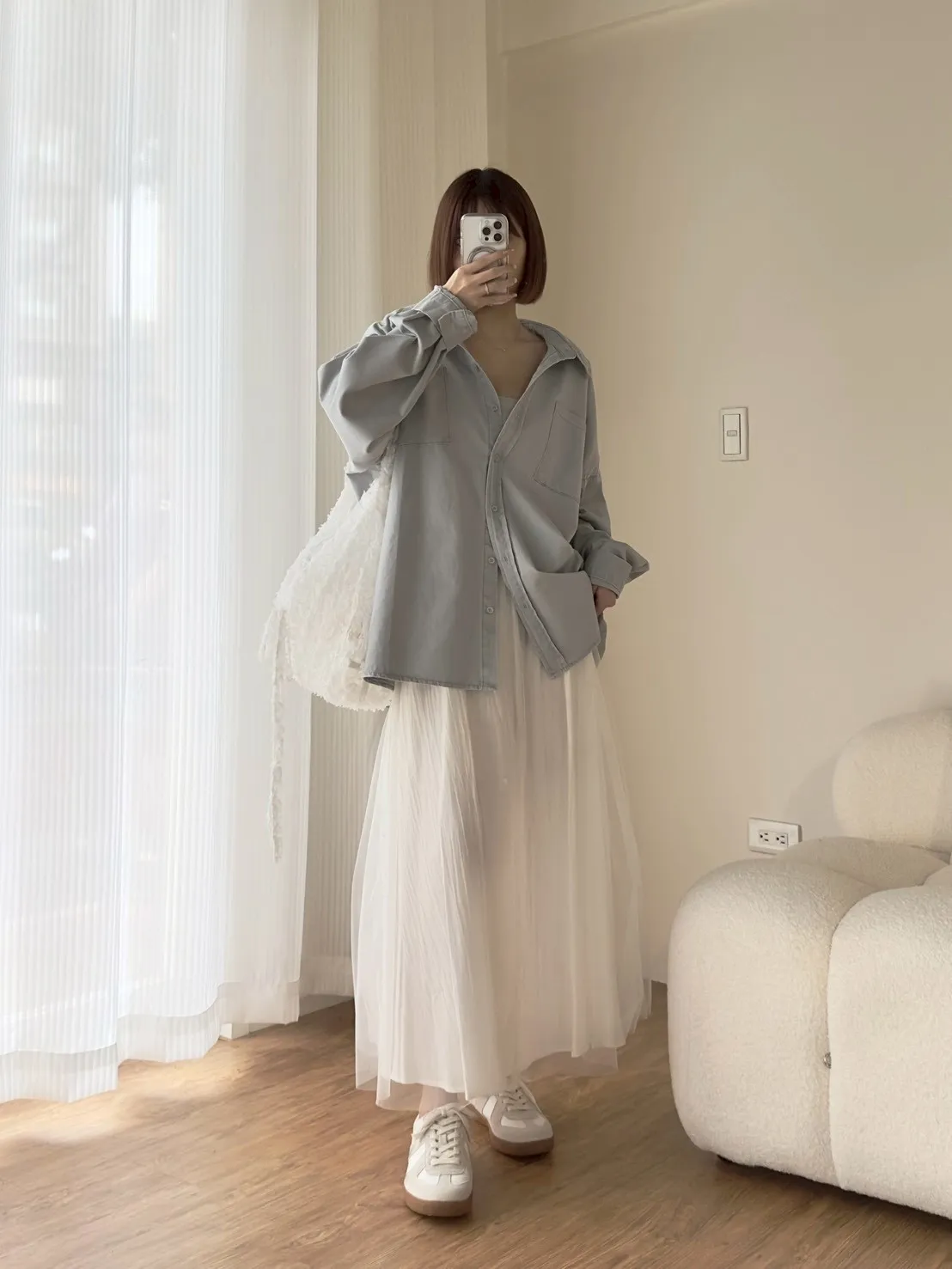 斜紋洗水牛仔襯衫