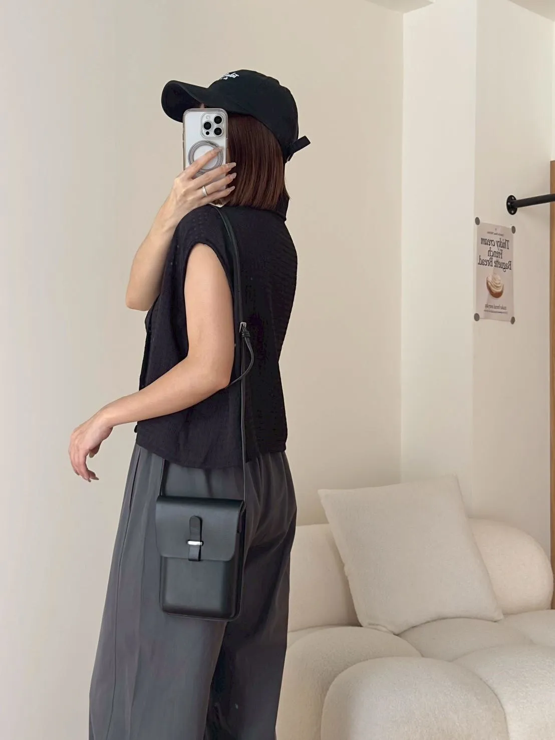 透紗格子襯衫