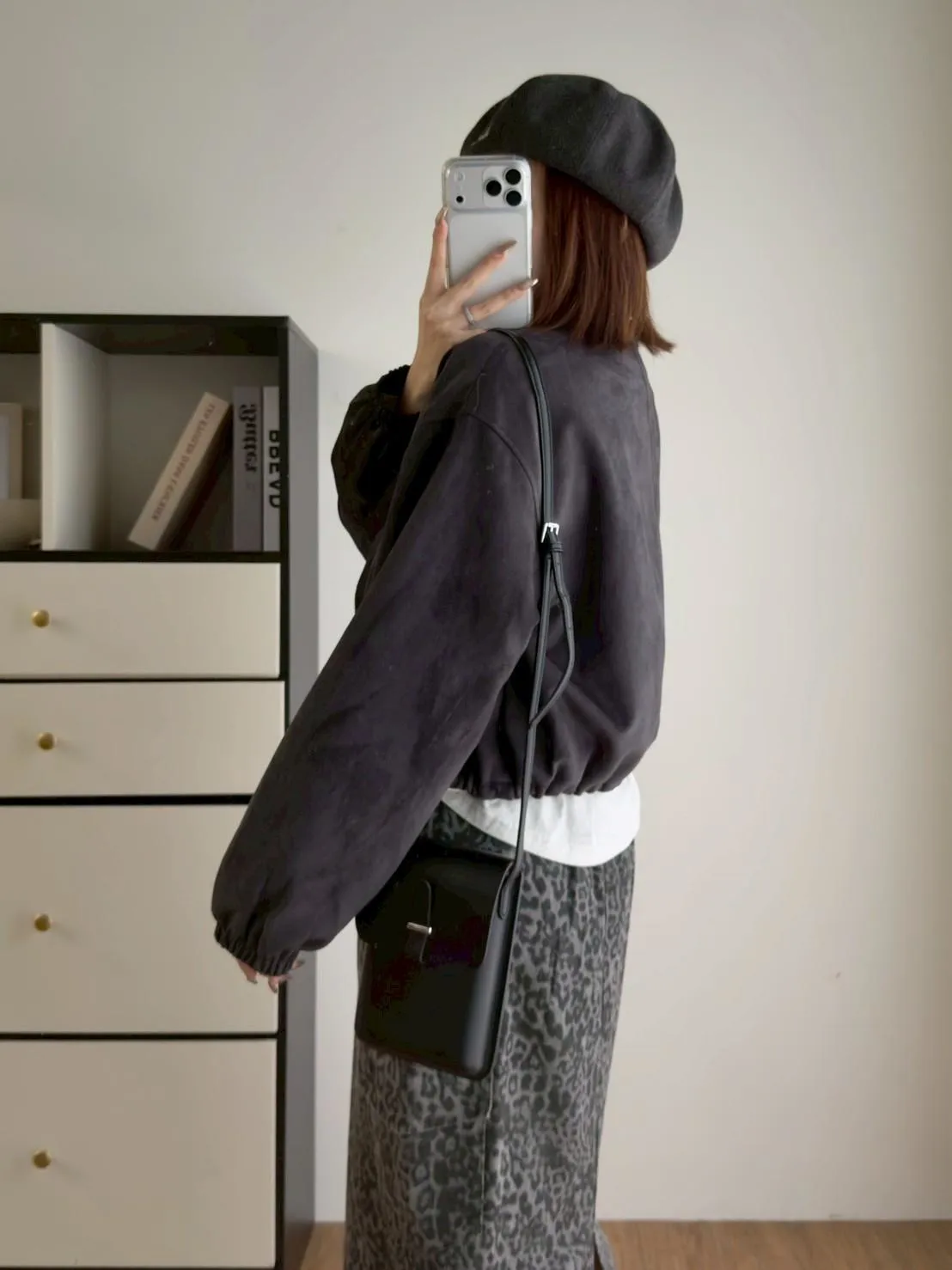 圓領麂皮絨外套