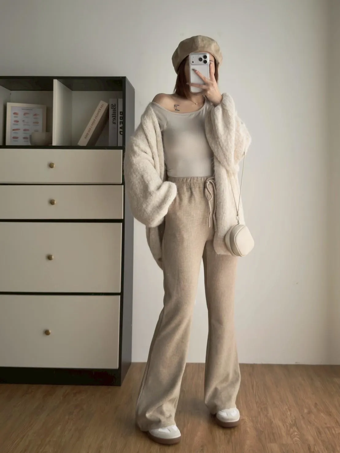 奶糯馬海毛泡袖罩衫外套