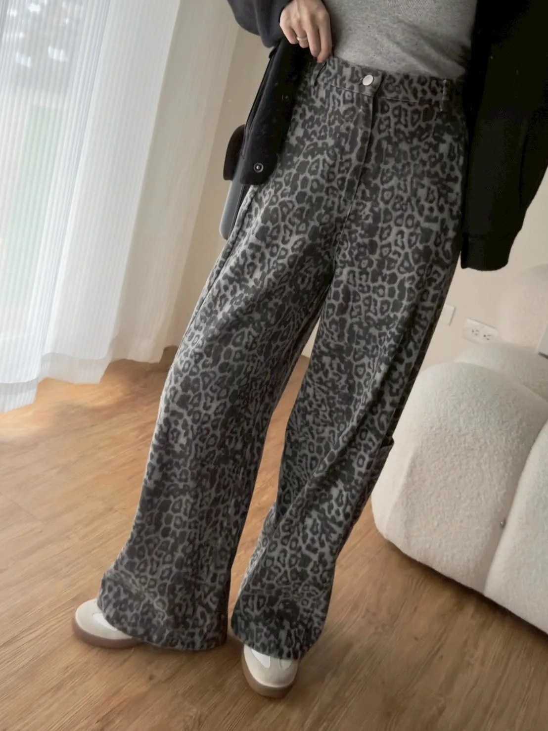 豹紋長褲
