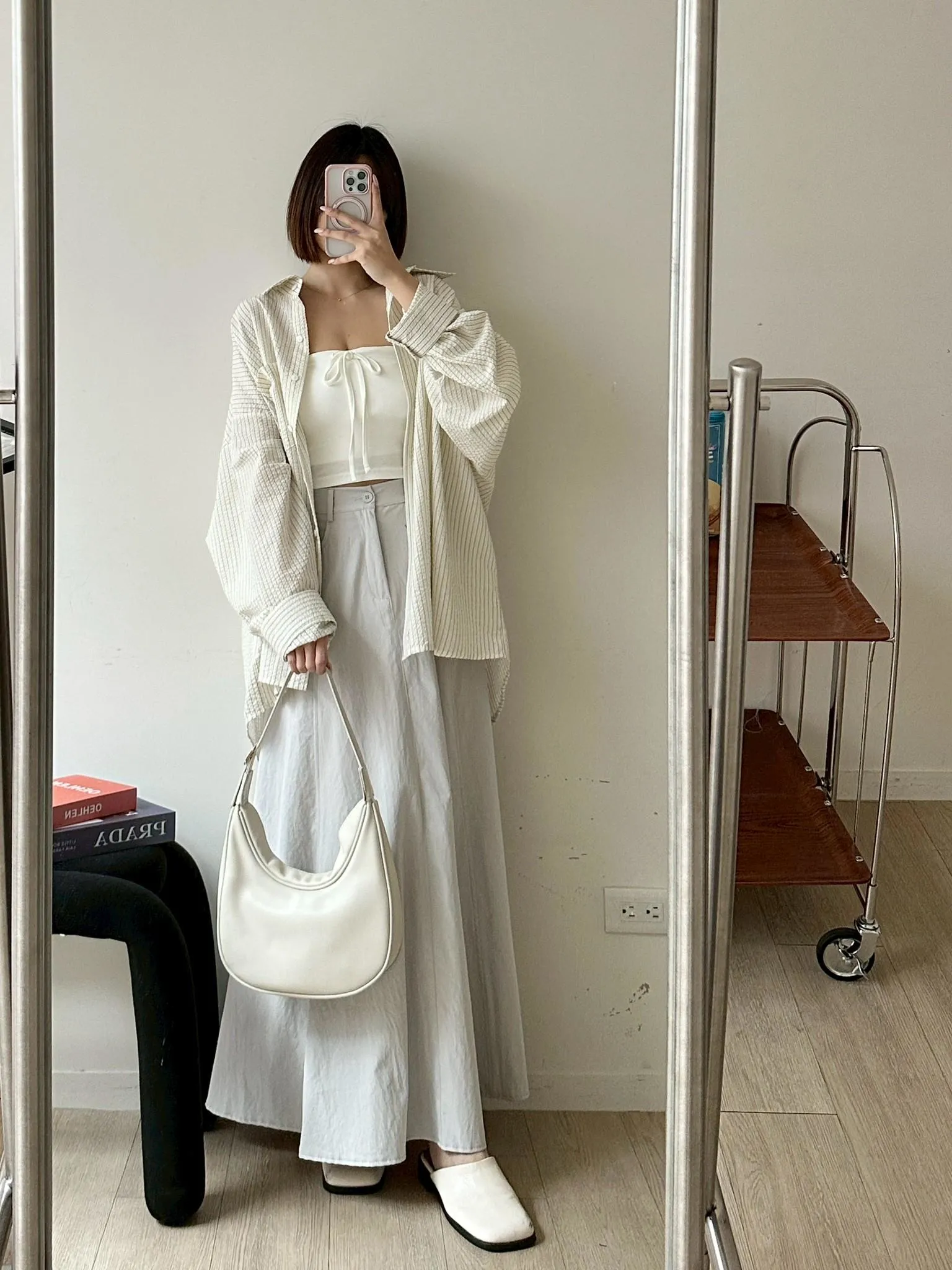 雙色直條襯衫