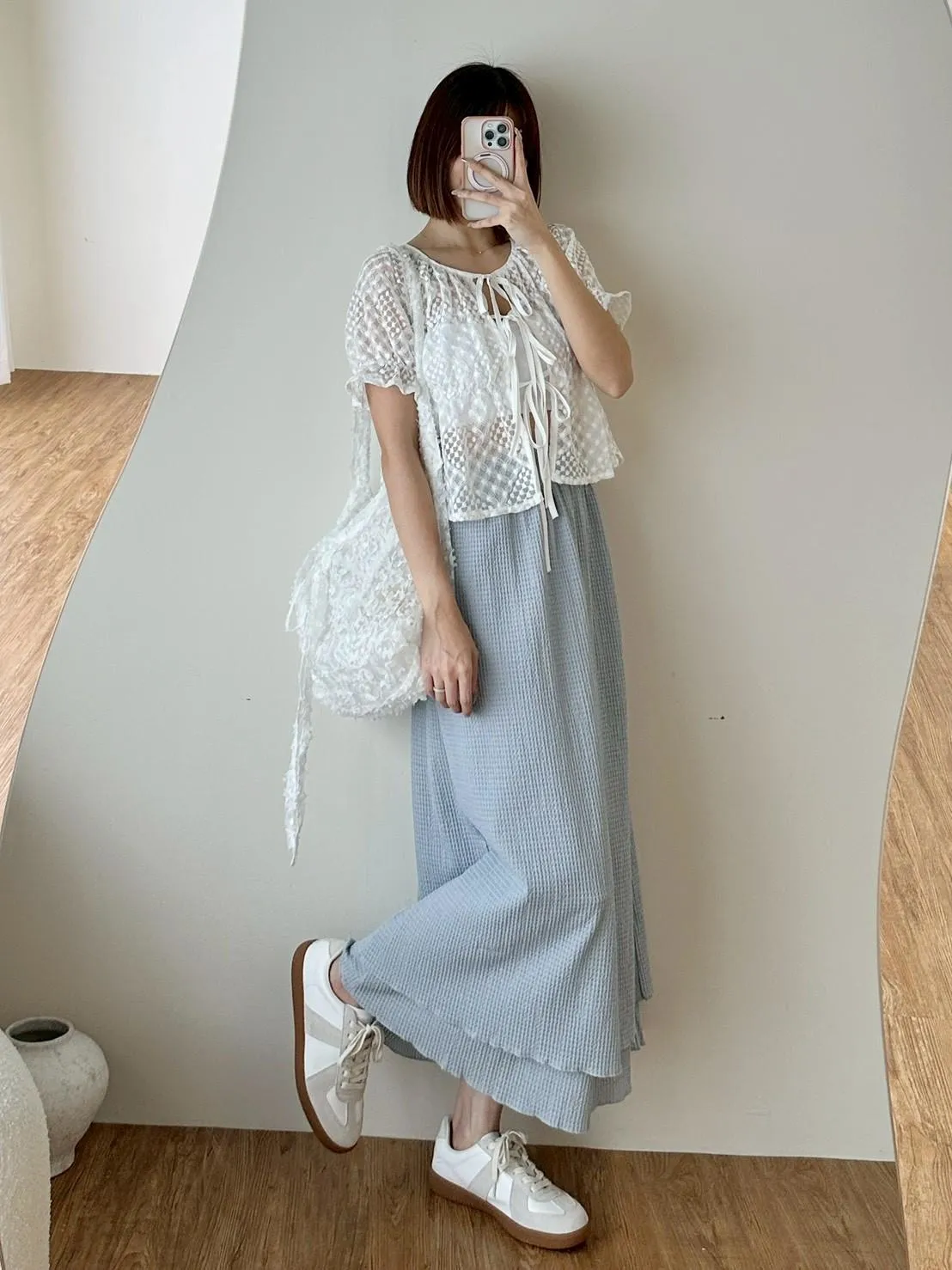 超質感浪漫雙層長裙