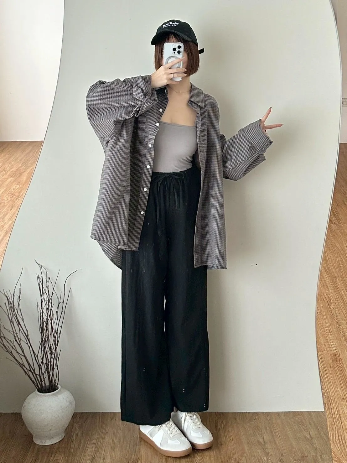 山本九分直筒寬褲