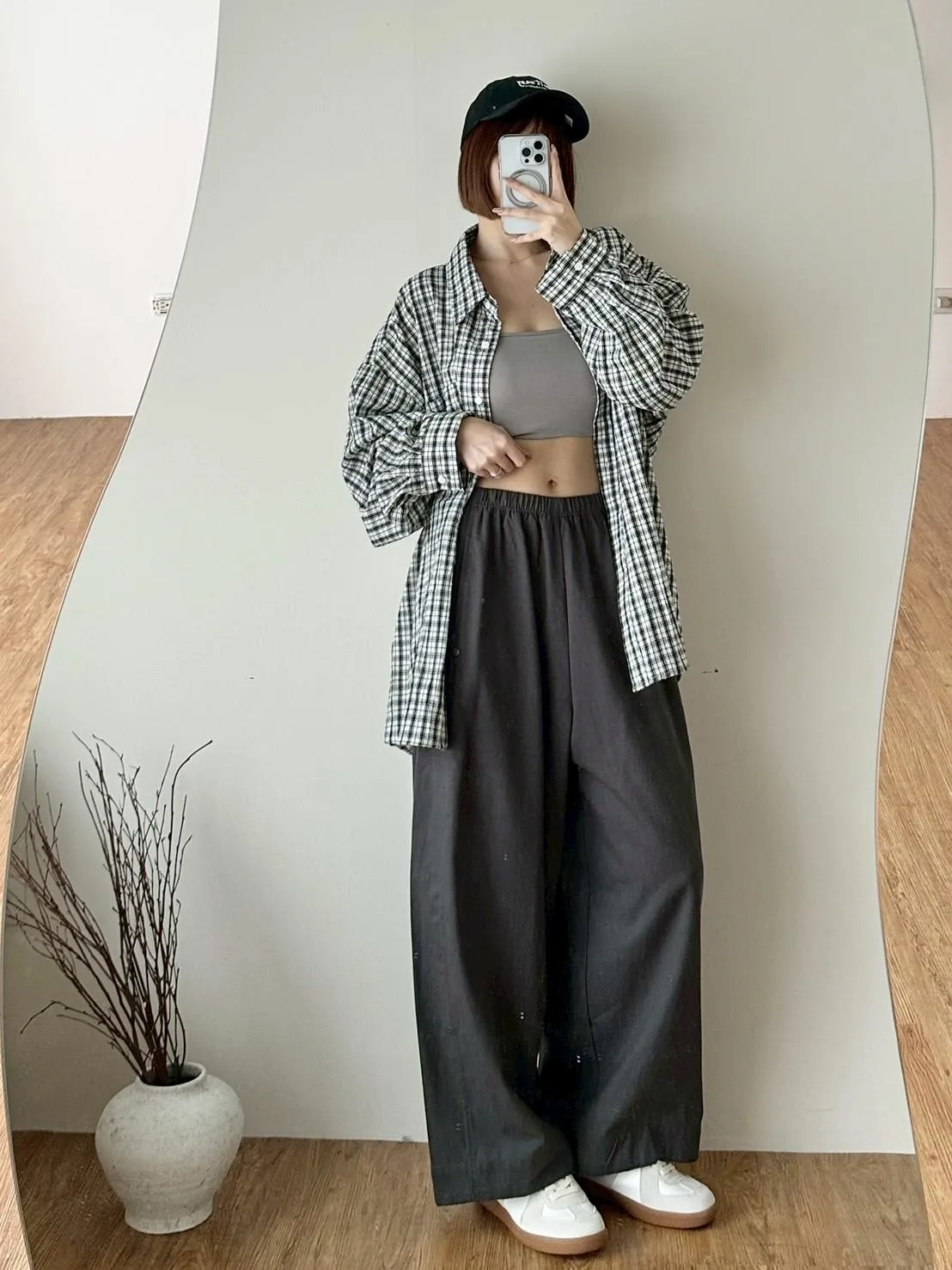 泡泡格子襯衫