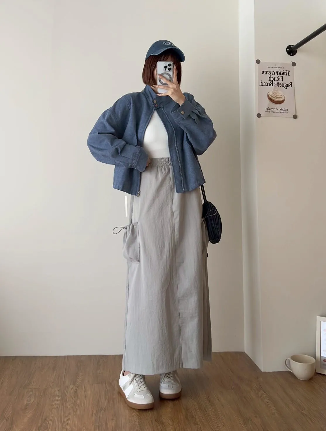 工裝造型後開衩裙