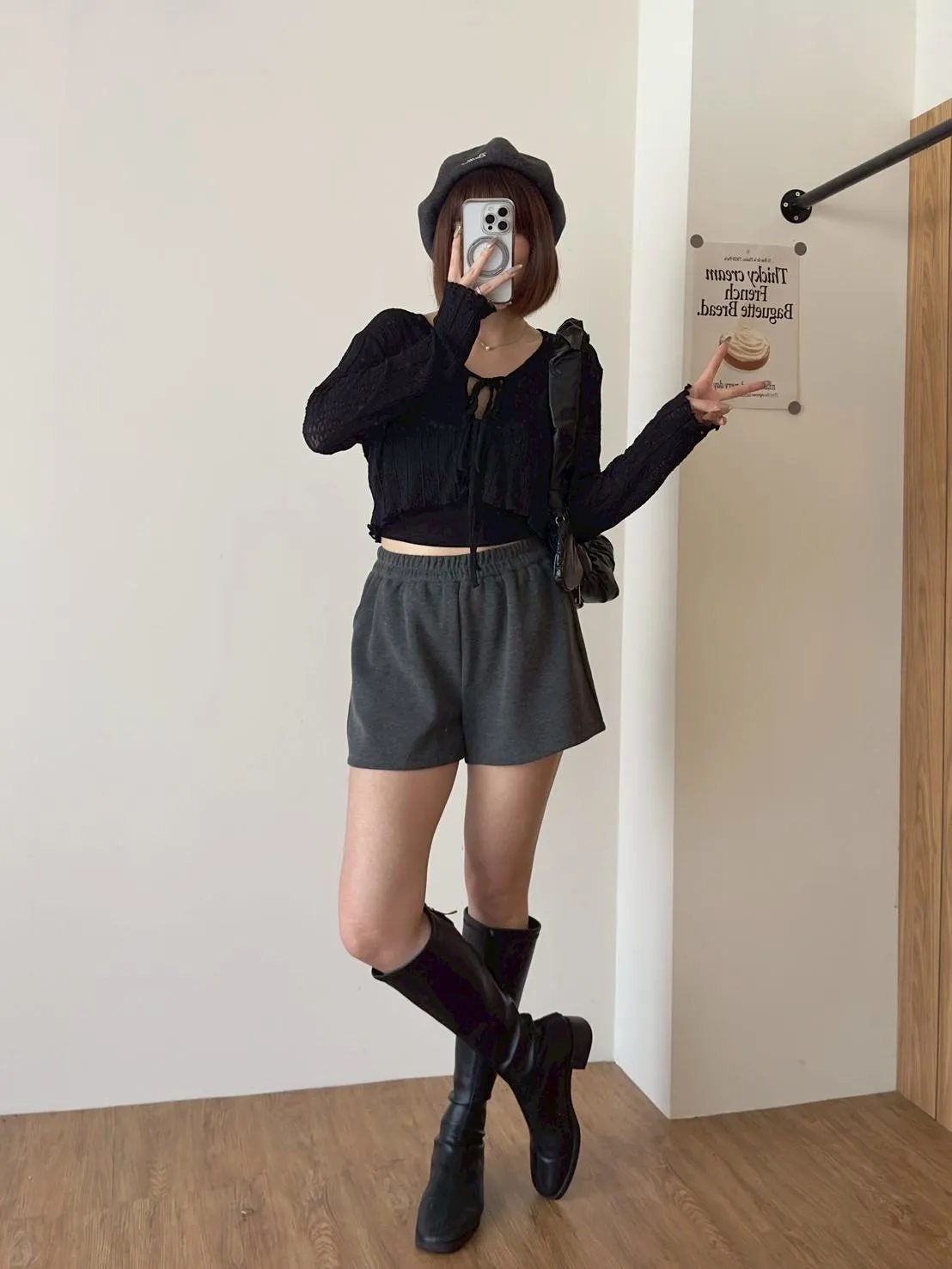 羊絨鬆緊短褲
