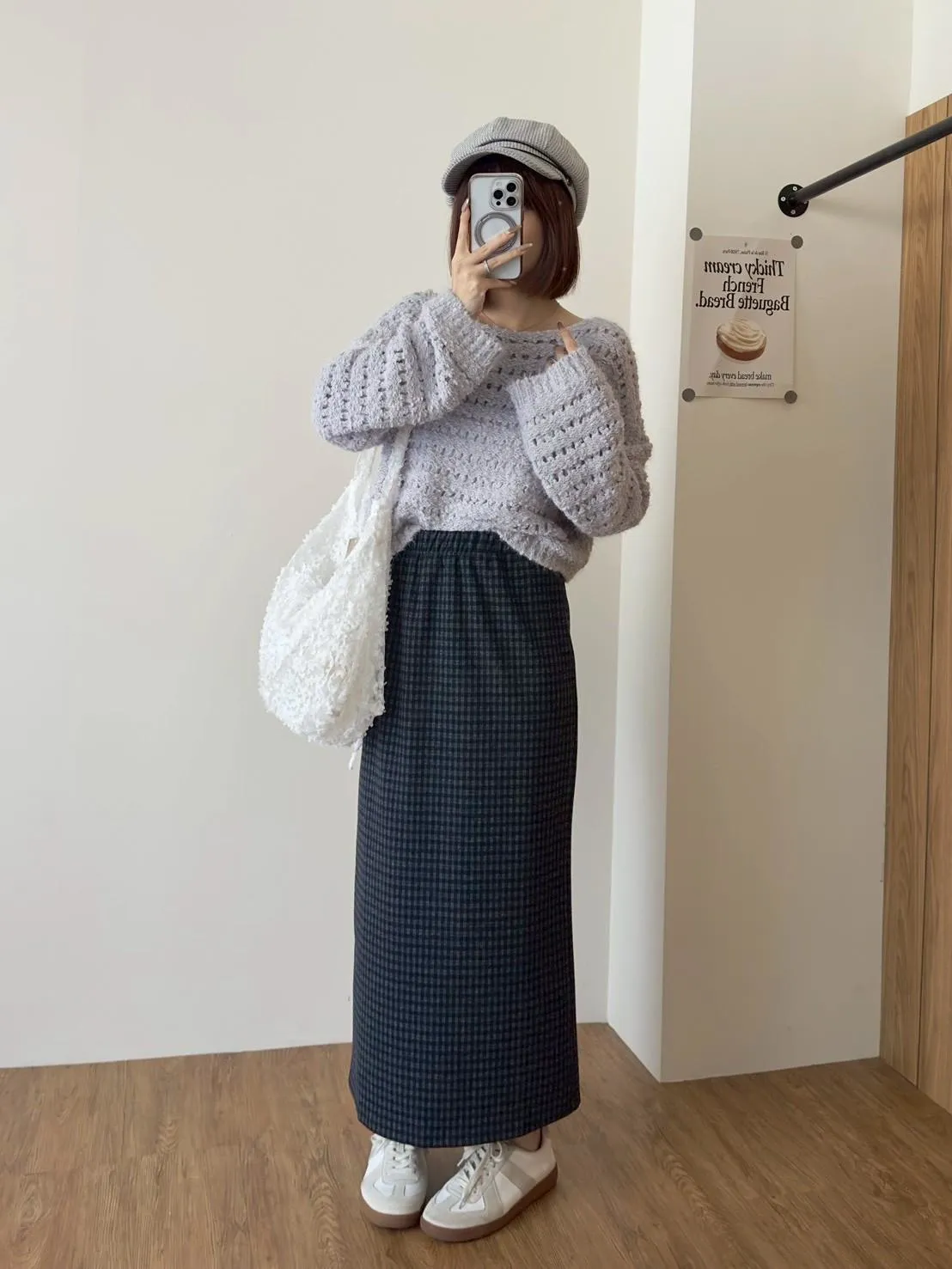 溫柔系鏤空顆粒感毛衣
