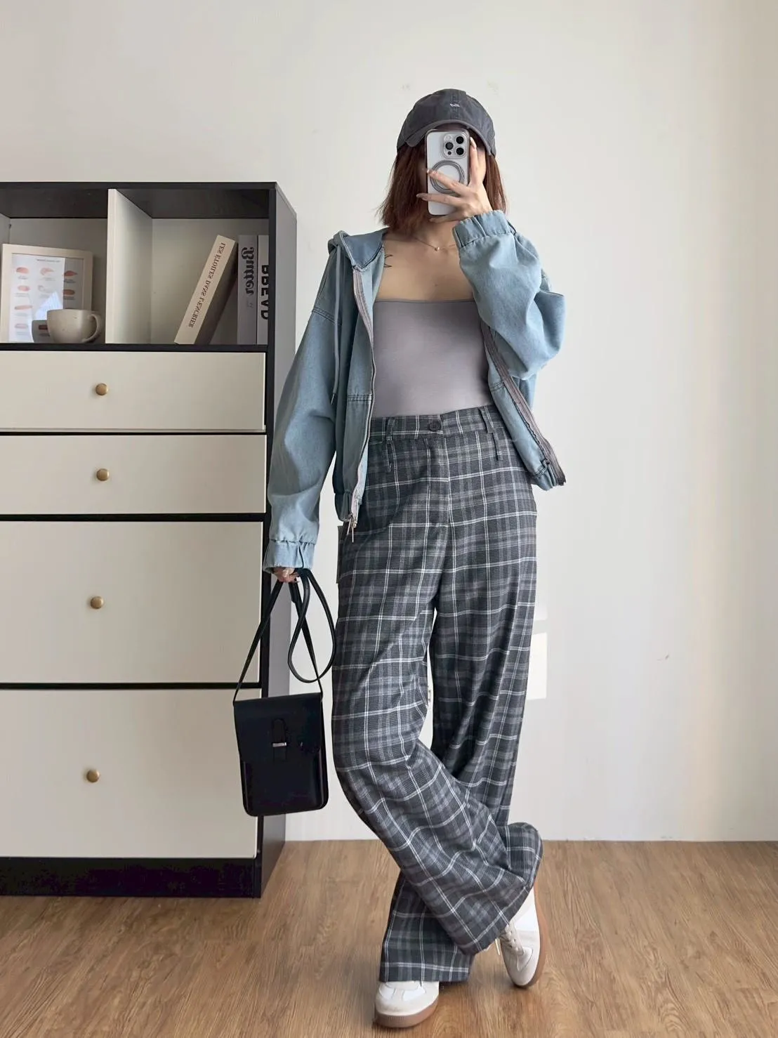 牛仔連帽拉鍊外套