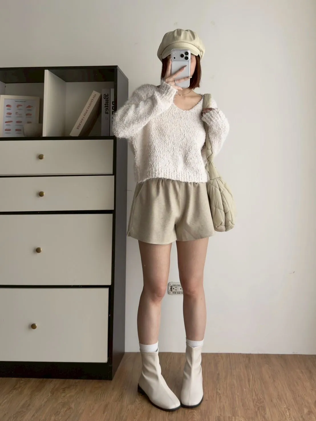 呢料短褲（有口袋）