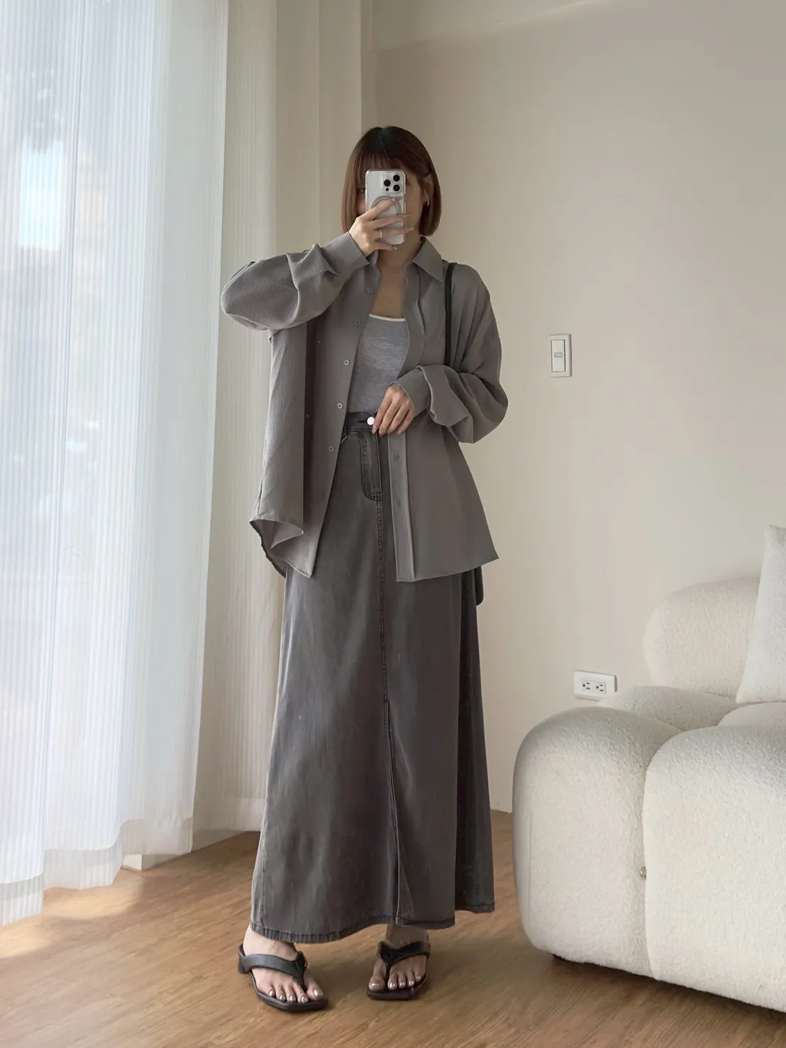 肌里紋襯衫