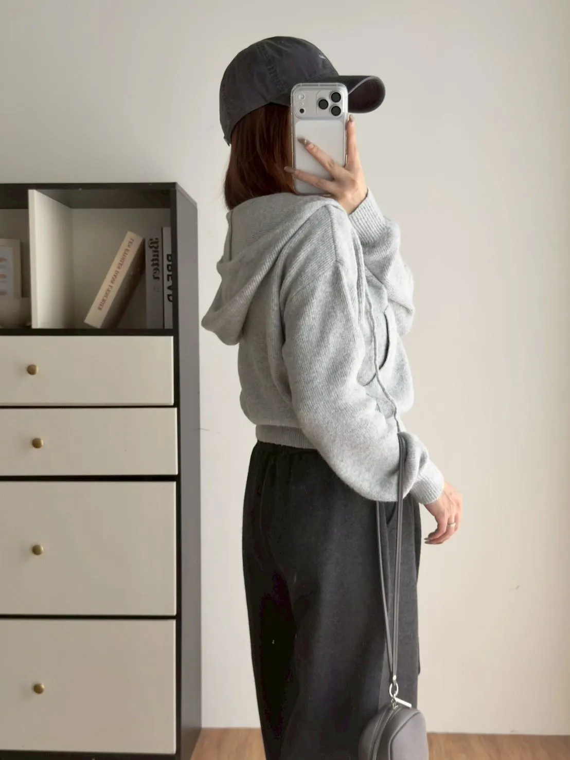 休閒拉鍊連帽毛衣外套