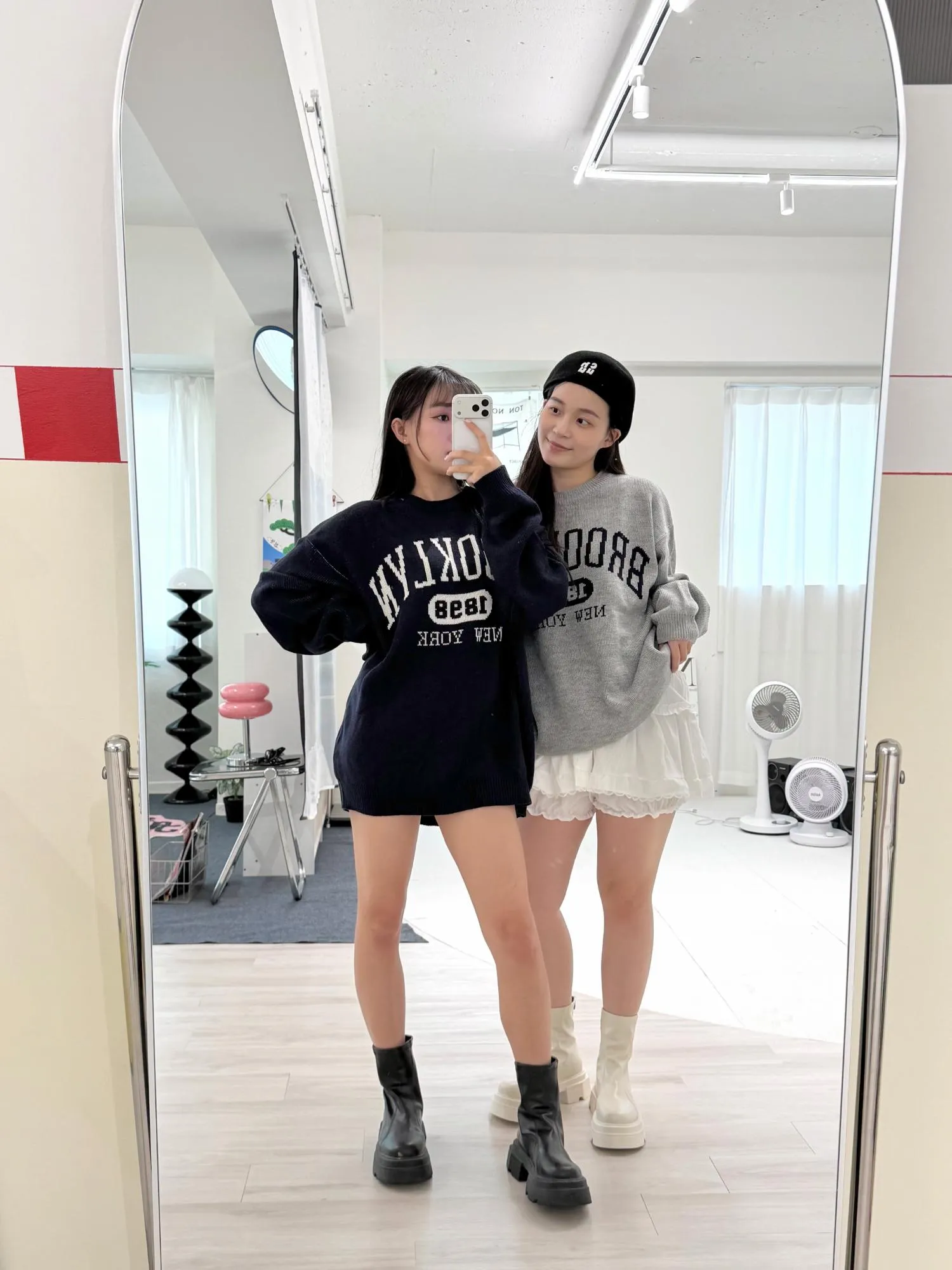 正韓布魯克林針織寬鬆衫