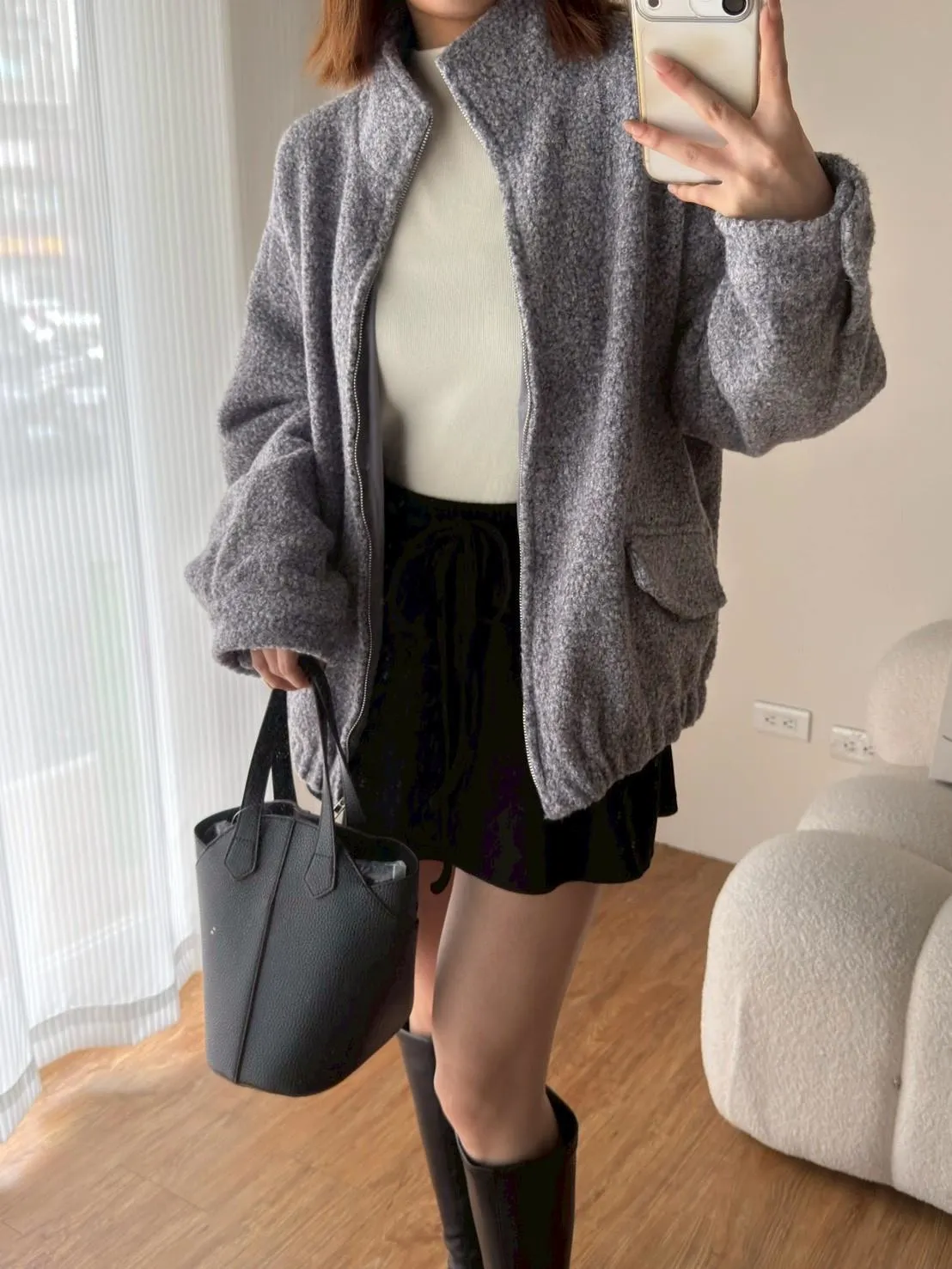 質感毛料面料外套