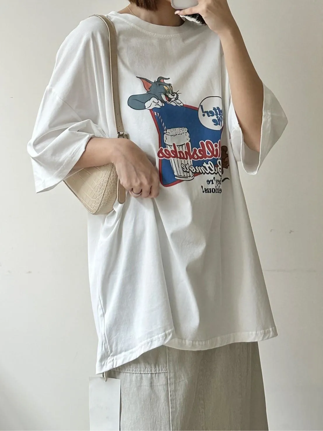 老鼠&貓大學T恤