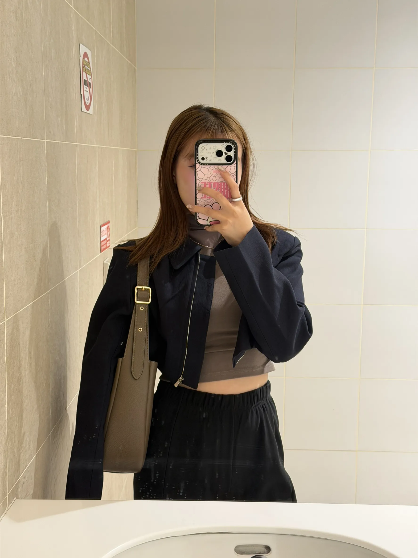 韓系俐落短板風衣外套