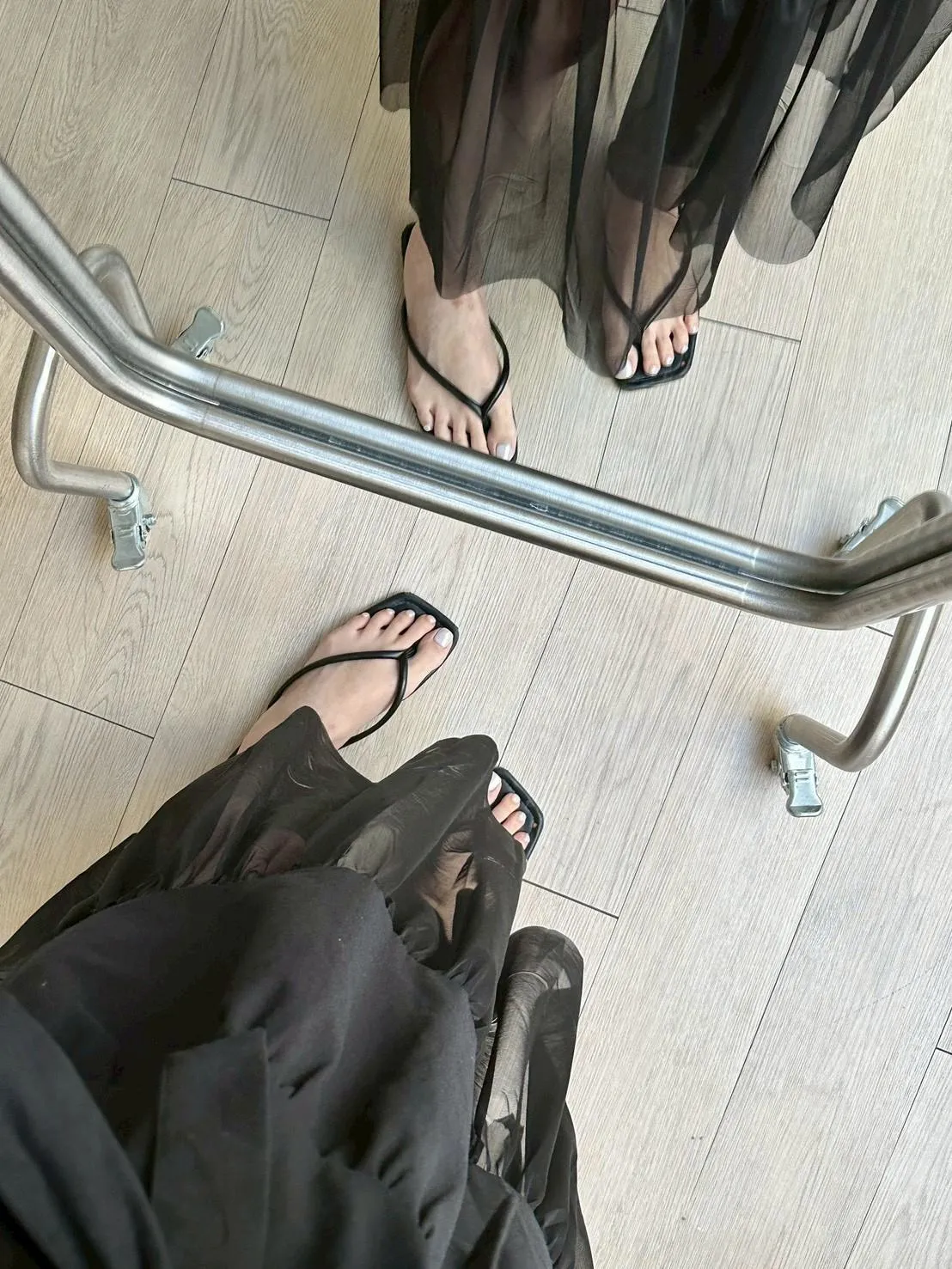 腰帶改本布下紗蛋糕洋裝